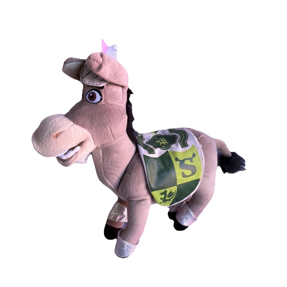 Shrek The Third Donkey Knight Plush 12" Length DreamWorks Nanco NWT